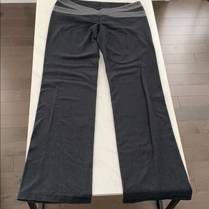 Dark grey wide leg lululemon leggings